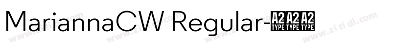 MariannaCW Regular字体转换